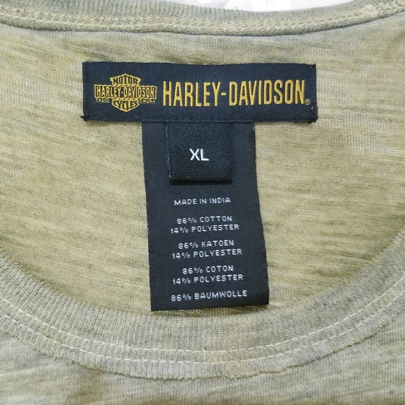 Harley Davidson Dirty Wash Embellished Tee XL - Picture 5 of 6